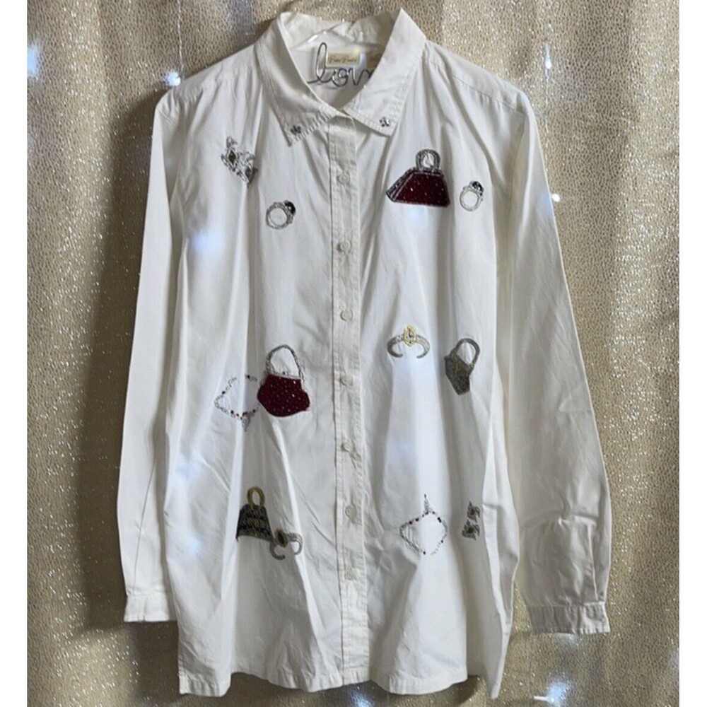 Vintage Bobbie Brooks Embroidered Top